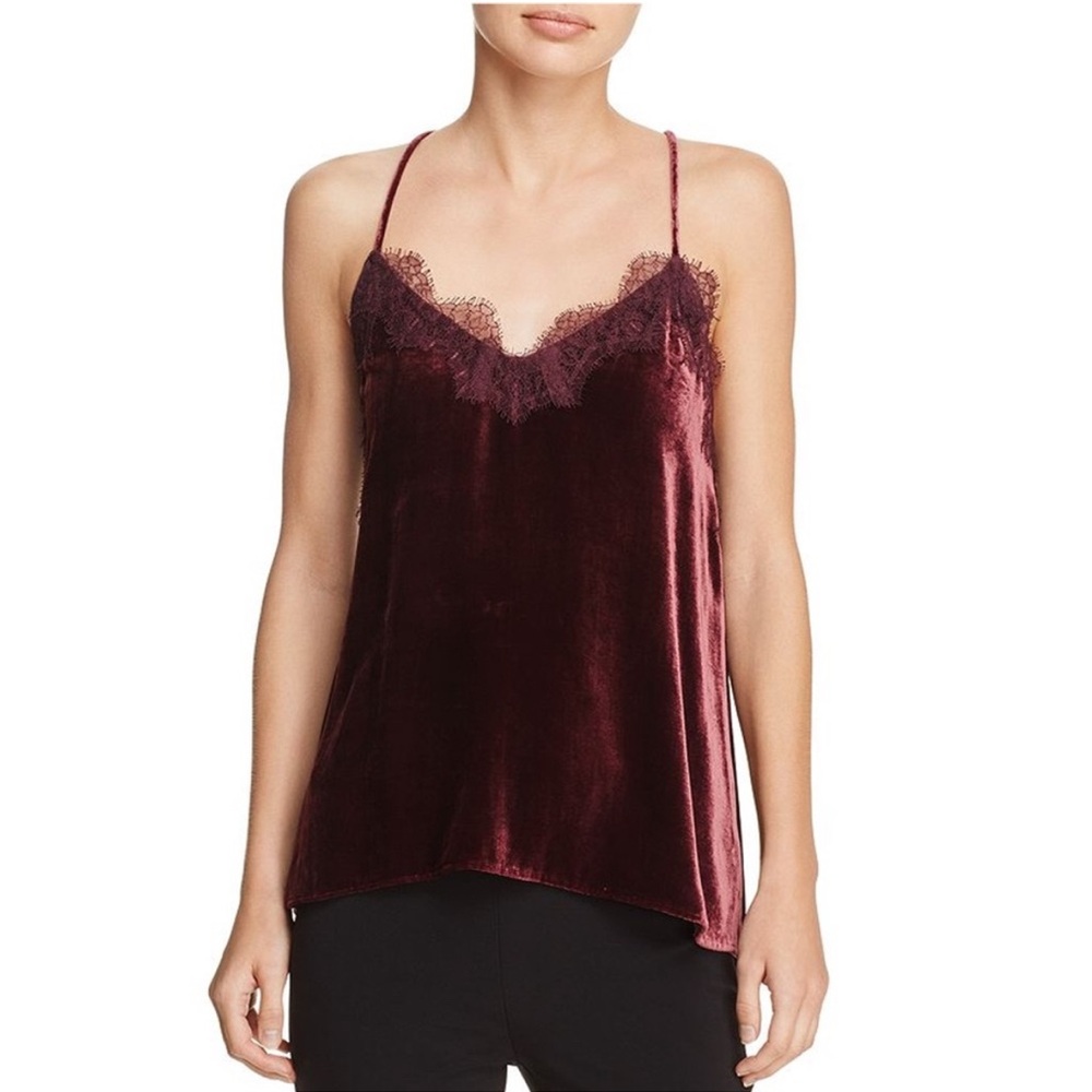Cami NYC Burgundy Velvet Camisole
